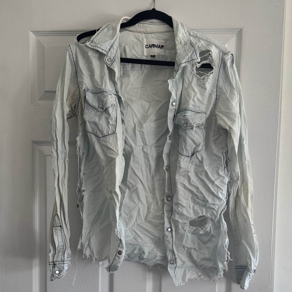 Carmar/LF Distressed Denim Shirt